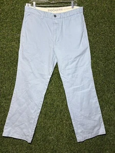 MENS XL Dockers D3 Classic Fit Chino Pants Baby Blue Regular Cut - Picture 1 of 4