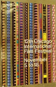 Vintage 1976 Chicago International Film Festival Large 42" x 28" Poster RARE - Picture 1 of 8