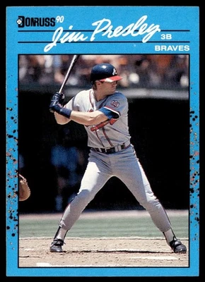 1990 Donruss Best of the NL Jim Presley Atlanta Braves #37 - Image 1 of 2