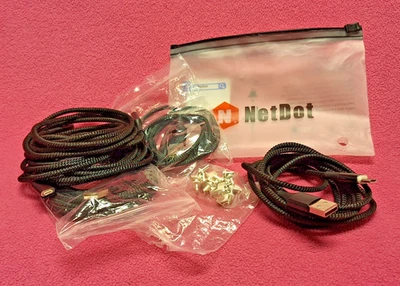 NetDot Gen10 3in1 Magnetic Fast Charging Data Cable Micro USB Type C i-Product - Image 1 of 4