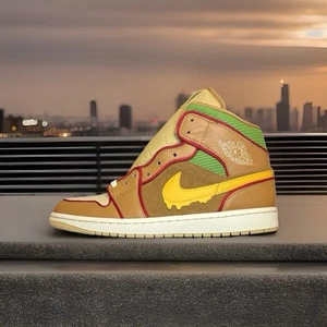 Jordan 1 Mid SE “CHEESEBURGER” • Nike Dunk Retro • Men Size 13 - Picture 1 of 5