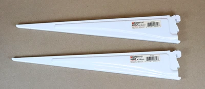 Soportes de oruga de estante Closetmaid 2854 cantidad 2 blancos 16" pulgadas Foto 1 de 4