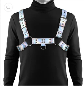 NS NEUHEITEN Cosmo Vinyl Brustgeschirr DARE (Größe L/XL) - Bild 1 von 7