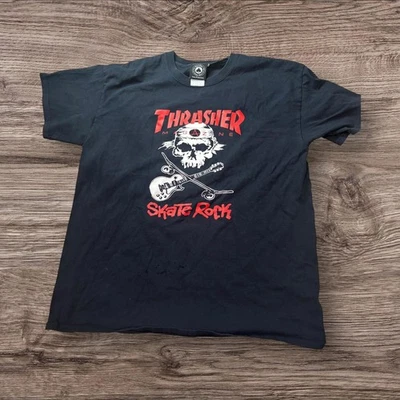 Thrasher Black Skate Rock T-Shirt (L) - Image 1 of 4