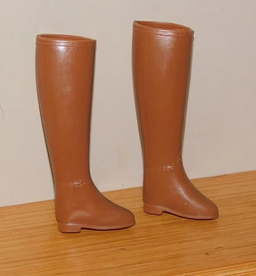 复古 BARBIE PJ 20 世纪 70 年代红色 PILGRIM CHUNKY 高跟鞋 韩国 — 第 1/3 张图片