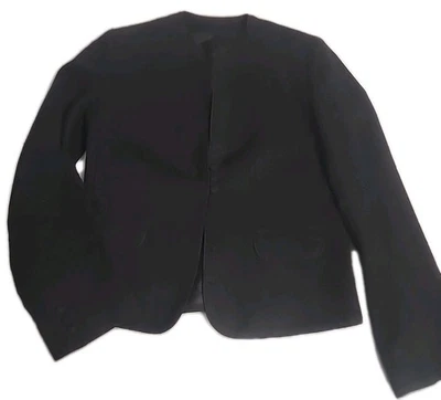 Vtg 1970s Claude Danielle Jacket Black Sz 5 A Lined Quiet Luxury Old Money  - Image 1 of 4