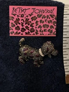 puppy with cryital spotted brooch - Picture 1 of 8