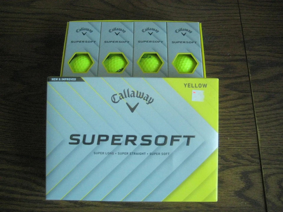 1 dozen BRAND NEW Callaway SuperSoft Yellow golf balls