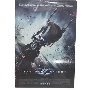 Christian Bale Batpod Cavaliere Oscuro Video Store DVD Uscita Locandina Film 27"X40" - Foto 1 di 1