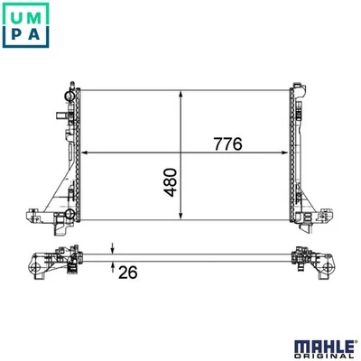 RADIATOR ENGINE COOLING CR 1771 000P FOR RENAULT MASTER/III/Platform/Chassis - Image 1 of 4