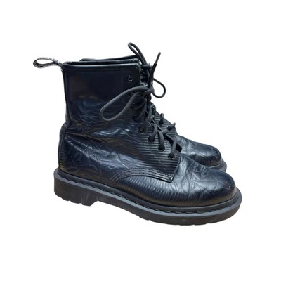 Dr. Martens 1460 Unknown Pleasures Joy Division Boots Women’s Size 7 - Image 1 of 4
