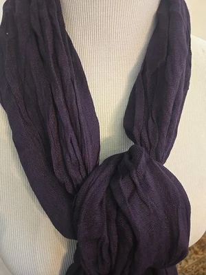 Cachecol feminino roxo escuro leve 72 lenços longos - Imagem 1 de 2