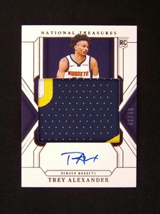 2024-25 Panini National Treasures Trey Alexander RC Auto Jersey Patch /49 RPA - Picture 1 of 5