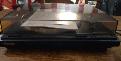 Giradischi Pioneer Pl 443 Full Automatic 1989 Coperchio E Libretto Originale - Immagine 1 di 4