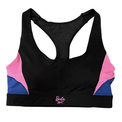 Sujetador deportivo Reebok X Barbie para mujer talla pequeña raro nuevo con etiquetas 100210999 Foto 1 de 4
