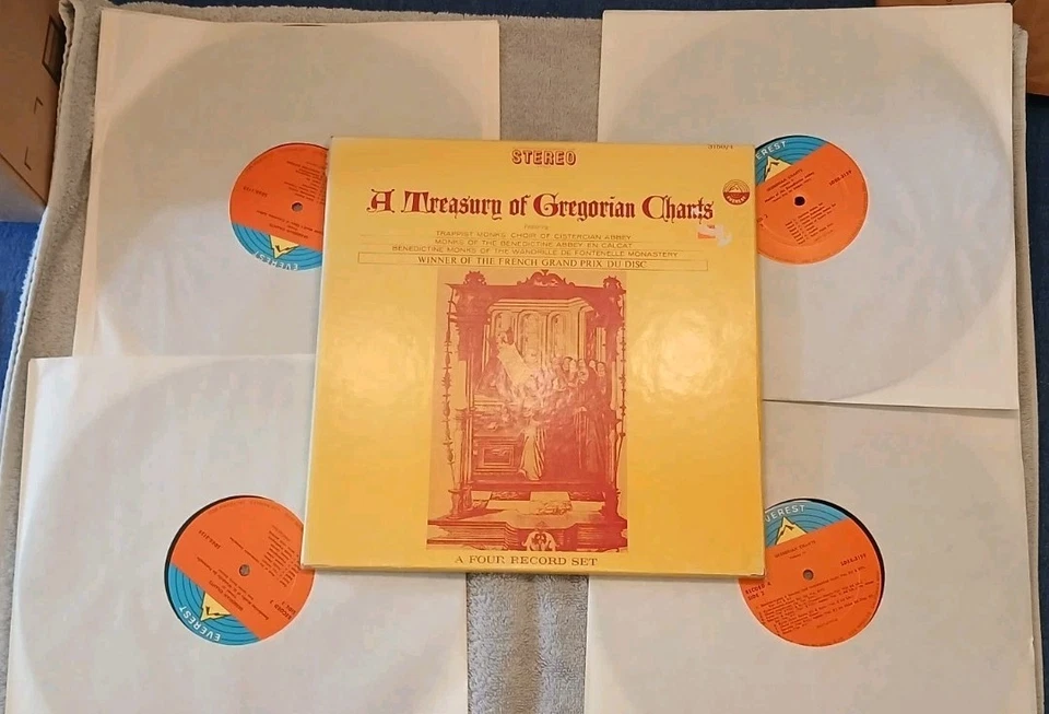Like New 4 LP Box: A Treasury Of Gregorian Chants 1971 Everest SDBR-3159/4 NM/VG - Image 1 of 1