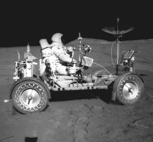 Lunar Roving Vehicle 30x44 Art Print of NASA Astronaut Hand Numbered Ltd.Edition - Picture 1 of 1