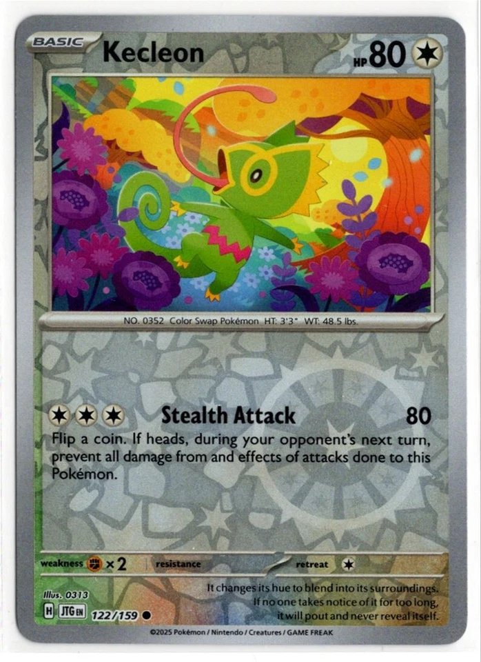 Pokemon Journey Together Reverse Holo 122/159 Kecleon - Image 1 of 1