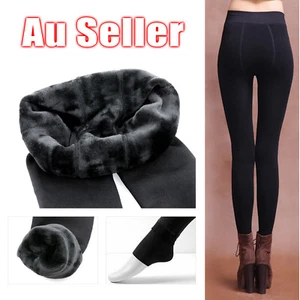 Women Warm Winter Fitness Leggings Thick Fleece Stretch Skinny Trousers Pants - Picture 1 of 3
