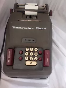 Macchina Aggiuntiva Vintage Manuale Remington Rand 10 Chiavi Funzionante - Foto 1 di 12