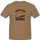 Bundeswehr Ich Diene Gefechtshelm Milit&#228;r Stahlhelm - T Shirt #4991