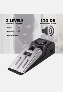 Alarma de tope de puerta alerta de seguridad inalámbrica - necesita 1 batería de 9V no incluida - Imagen 1 de 5