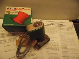 ASCO Red Hat 8222C87 Elettrovalvola Inox 1/2npt 120v 125psi Fili Alta Temperatura - Foto 1 di 11