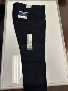 IZOD Men's American Chino Flat Front Slim Fit Pant - Picture 1 of 7