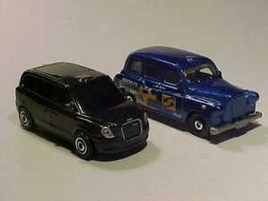 LOT Austin FX4 1972 &  LEVC TX 2019 London Taxi Matchbox 1/64 Diecast Mint Loose - Picture 1 of 7