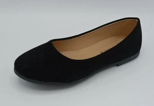 New Girl's Slip-On Suede Classic Ballet Flats - Picture 1 of 7