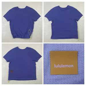 Camiseta para mujer Lululemon talla 4 con dobladillo ceñido ligero senderismo con sillones índigo - Imagen 1 de 13