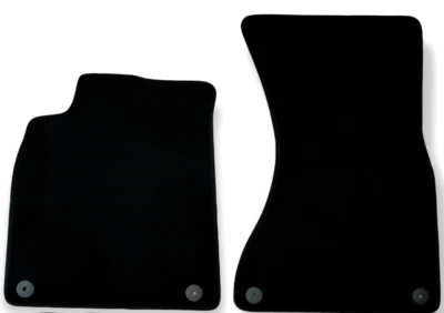 Alfombrillas delanteras de terciopelo para Audi A7 impermeables alfombras negras forros automáticos 2 un. Foto 1 de 4