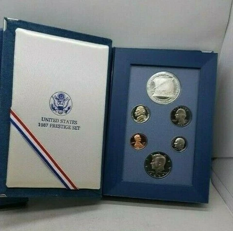 1987 US Mint Prestige Set in Case  ~ Pristine ~ (no box / no COA) Cover