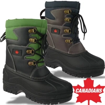 INDIGO Canadians Winterstiefel wasserdicht(*) Schnürer Materialmix Gr.24-42