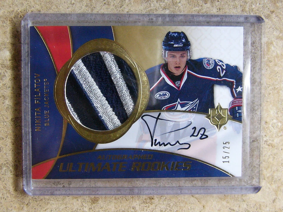 08-09 Upper Deck Ultimate Autographed Rookies Patch RC #157 NIKITA FILATOV /25 - Image 1 of 1