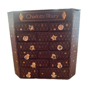 Charlotte Tilbury Empty Advent Calendar 2023 Drawers Chest Burgundy Empty - Picture 1 of 17