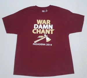 Florida State Seminoles WAR DAMN CHANT Size XL Pasadena 2014 Shirt - Picture 1 of 8