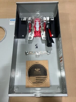 NEW Milbank U6084-O-BGE 320 Amp 240v 1 Phase 3 wire 4 Jaw Meter Socket Bypass - Image 1 of 4