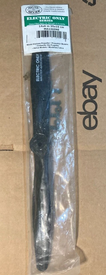 2OF Master Airscrew Electric Only 14" x 6"   35 X 15 CM   MA1460NE Propeller NIP - Image 1 of 1