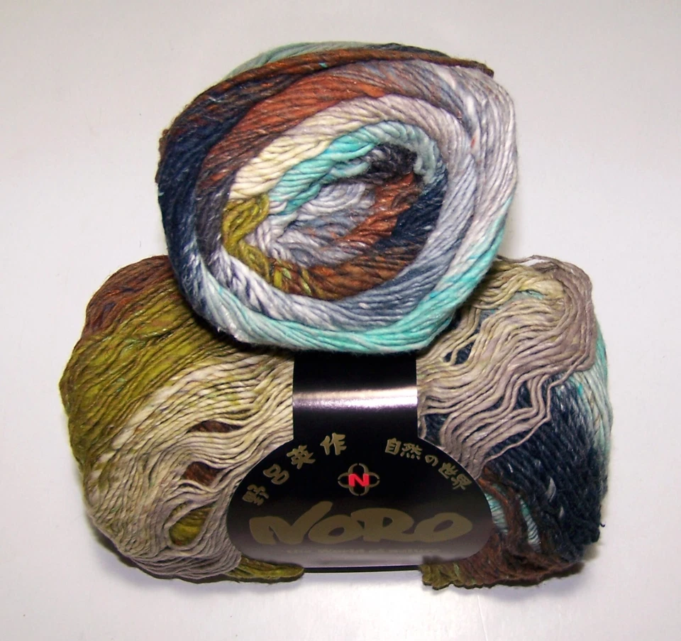 Five 100gm balls of Noro TAIYO SPORT Cotton Wool Silk knitting yarn color #1 - Image 1 of 1