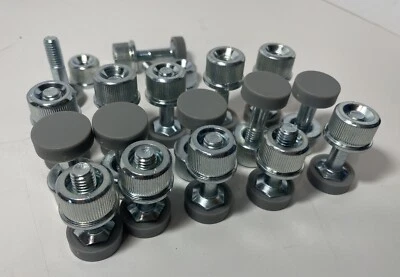 Lote de 18 Pies de Silla Ajustables Muebles Artesanía Carpintería Piezas Como Encontradas Foto 1 de 4