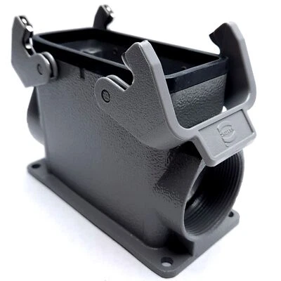 Harting Han 16B-asg2-QB-M40 Stainless Steel Panel Housing 2x M40 Entry - Image 1 of 4