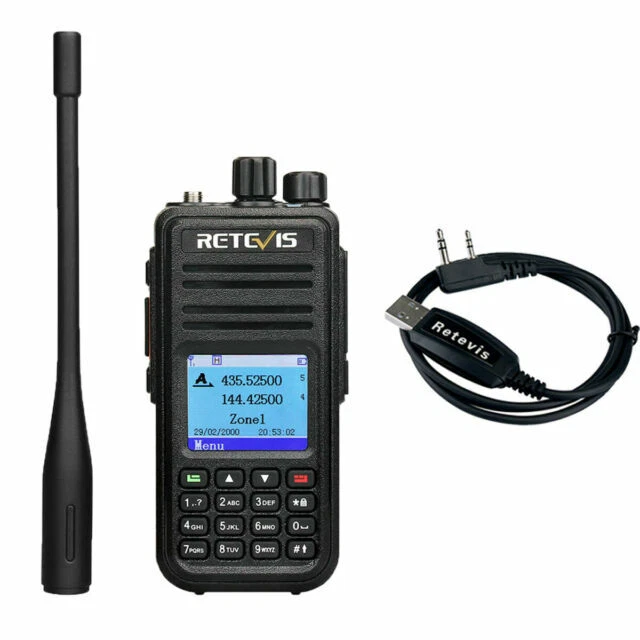 Retevis RT3S Dual Band Digital/Analog Walkie Talkie - Black