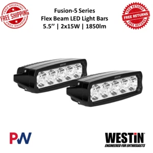 Westin 09-12232-PR Fusion-5 Series 5.5" 2x15W Flex Beam LED Light Bars 1850lm - Picture 1 of 8