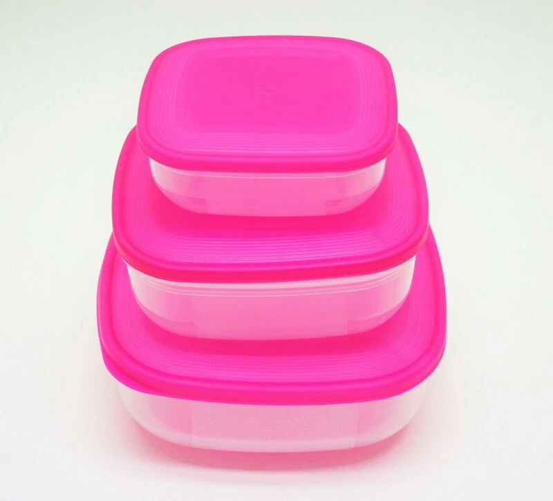 Vorratsdosen Set eckig 0,5/1/1,5 Lt. - diverse Farben - Bild 1 von 1