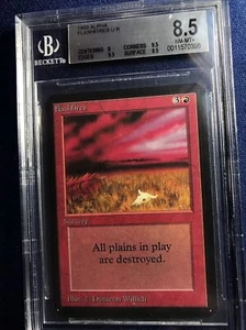 MTG Alpha Flashfires BGS 8.5 (GEM MINT corners, edges ,surface) 1993 LAST ONE - Picture 1 of 2
