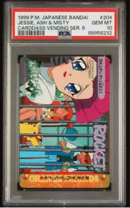 PSA 10 Como Nuevo Jessie Ash & Misty 204 Carddass Vending Series 6 1999 Japonés - Imagen 1 de 2