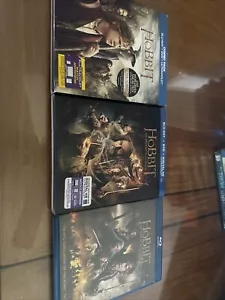 The Hobbit Part 1, 2 & 3 Lot Blu Ray Discs Set ~ Five Armies / Smaug / Journey - Picture 1 of 2