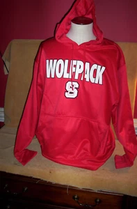 New NC State Wolfpack XL Champion Pullover Hooded Sweatshirt Red Men's NWOT - Picture 1 of 3