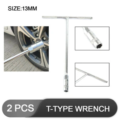 13mm Universal T-Type Handle Socket Wrench Spanner Socket Remover Hexagon T-Bar - Image 1 of 4